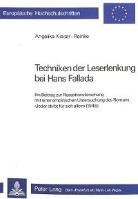 Book Cover for Techniken Der Leserlenkung Bei Hans Fallada by Angelika KieserReinke