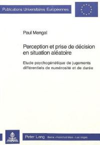Book Cover for Perception Et Prise De Decision En Situation Aleatoire by Paul Mengal