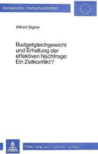 Book Cover for Budgetgleichgewicht Und Erhaltung Der Effektiven Nachfrage by Alfred Signer
