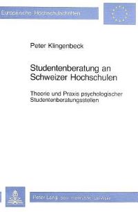 Book Cover for Studentenberatung an Schweizer Hochschulen by Peter Klingenbeck