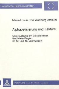 Book Cover for Alphabetisierung Und Lekture by MarieLouise von WartburgAmbühl