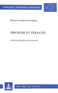 Book Cover for Discours Et Veracite by Ronald Harri Wettstein