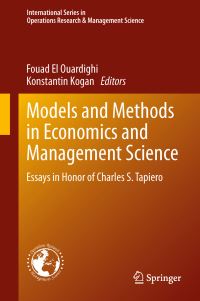 Book Cover for Models and Methods in Economics and Management Science by Charles S Tapiero