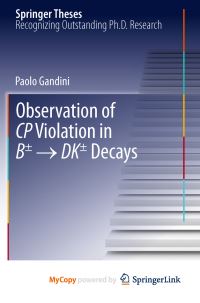 Book Cover for Observation of CP Violation in B½ ? DK½ Decays by Paolo Gandini