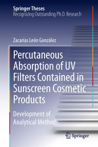 Book Cover for Percutaneous Absorption of UV Filters Contained in Sunscreen Cosmetic Products by Zacarías León González