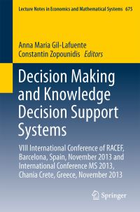 Book Cover for Decision Making and Knowledge Decision Support Systems by Academia de Ciencias Económicas y Financieras, International Conference on Modeling and Simulation