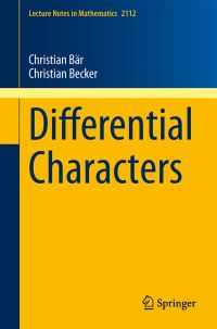 Book Cover for Differential Characters by Christian Bär, Christian Becker
