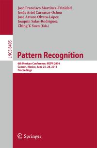 Book Cover for Pattern Recognition by Mexican Conference on Pattern Recognition