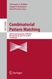 Book Cover for Combinatorial Pattern Matching by CPM Symposium