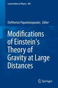 Book Cover for Modifications of Einstein's Theory of Gravity at Large Distances by Aegean Summer School
