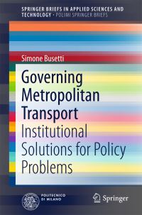 Book Cover for Governing Metropolitan Transport by Simone Busetti