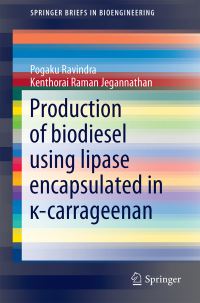 Book Cover for Production of Biodiesel Using Lipase Encapsulated in ?-Carrageenan by Pogaku Ravindra, Kenthorai Raman Jegannathan