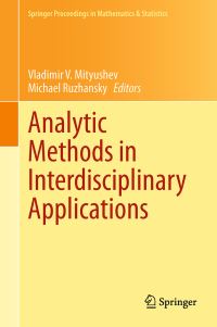 Book Cover for Analytic Methods in Interdisciplinary Applications by Vladimir V Mityushev, Michael Ruzhansky