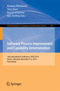 Book Cover for Software Process Improvement and Capability Determination by SPICE Conference