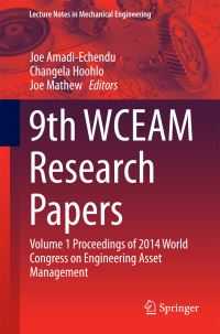 Book Cover for 9th WCEAM Research Papers by World Congress on Engineering Asset Management, Kitchener and Waterloo Community Foundation
