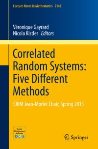 Book Cover for Correlated Random Systems by Véronique Gayrard, Nicola Kistler