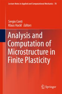 Book Cover for Analysis and Computation of Microstructure in Finite Plasticity by Sergio Conti, K Hackl