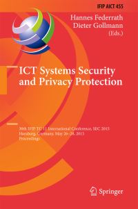 Book Cover for ICT Systems Security and Privacy Protection by SEC Conference