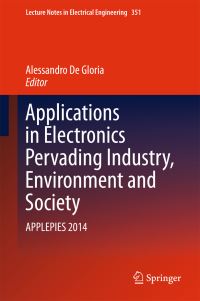 Book Cover for Applications in Electronics Pervading Industry, Environment and Society by APPLEPIES Conference