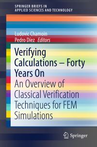 Book Cover for Verifying Calculations - Forty Years On by Ludovic Chamoin, Pedro Diez