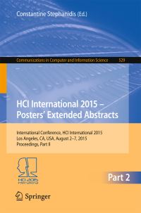 Book Cover for HCI International 2015 -- Posters' Extended Abstracts by International Conference on HumanComputer Interaction