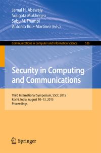 Book Cover for Security in Computing and Communications by SSCC Conference