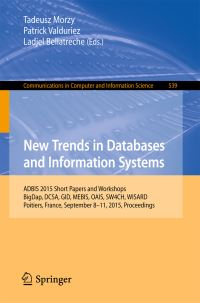 Book Cover for New Trends in Databases and Information Systems by ADBIS Conference
