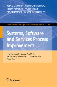 Book Cover for Systems, Software and Services Process Improvement by EuroSPI Conference