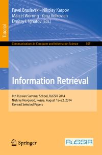 Book Cover for Information Retrieval by RuSSIR Summer school