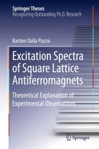 Book Cover for Excitation Spectra of Square Lattice Antiferromagnets by Bastien Dalla Piazza