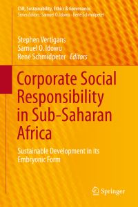 Book Cover for Corporate Social Responsibility in Sub-Saharan Africa by Stephen Vertigans, Samuel O Idowu, René Schmidpeter