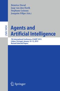 Book Cover for Agents and Artificial Intelligence by ICAART Conference