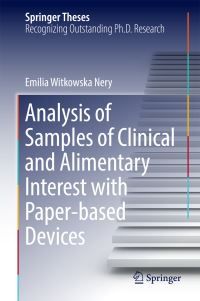 Book Cover for Analysis of Samples of Clinical and Alimentary Interest With Paper-Based Devices by Emilia Witkowska Nery
