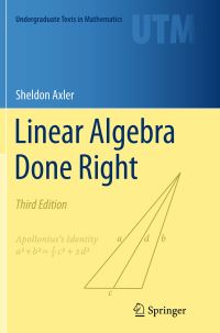 Book Cover for Linear Algebra Done Right by Sheldon Axler