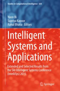 Book Cover for Intelligent Systems and Applications by SAI Intelligent Systems Conference