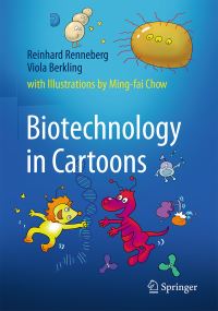 Book Cover for Biotechnology in Cartoons by Reinhard Renneberg, Viola Berkling