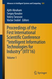 Book Cover for Proceedings of the First International Scientific Conference 