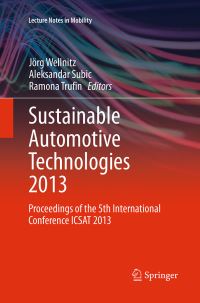 Book Cover for Sustainable Automotive Technologies 2013 by International Conference on Sustainable Automotive Technologies
