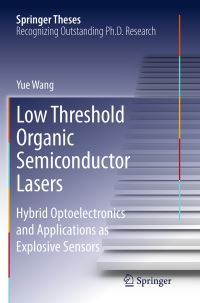 Book Cover for Low Threshold Organic Semiconductor Lasers by Yue Wang