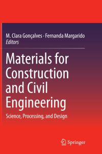 Book Cover for Materials for Construction and Civil Engineering by M Clara Gonçalves, Fernanda Margarido