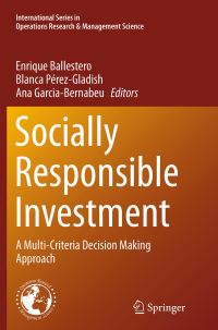 Book Cover for Socially Responsible Investment by Enrique Ballestero, Blanca PérezGladish, Ana GarciaBernabeu