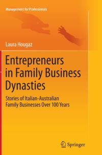 Book Cover for Entrepreneurs in Family Business Dynasties by Laura Hougaz