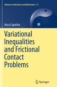 Book Cover for Variational Inequalities and Frictional Contact Problems by Anca Capatina