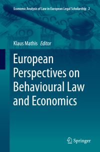 Book Cover for European Perspectives on Behavioural Law and Economics by Klaus Mathis