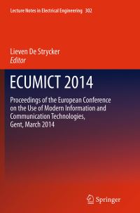 Book Cover for ECUMICT 2014 by Lieven Strycker