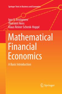 Book Cover for Mathematical Financial Economics by Igor V Evstigneev, Thorsten Hens, Klaus Reiner SchenkHoppé