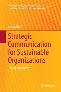 Book Cover for Strategic Communication for Sustainable Organizations by Myria Allen