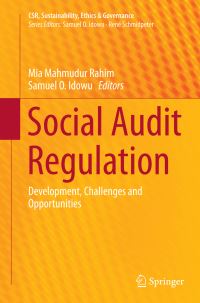 Book Cover for Social Audit Regulation by Mia Mahmudur Rahim, Samuel O Idowu