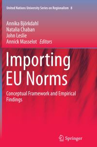 Book Cover for Importing EU Norms by Annika Björkdahl, Natalia Chaban, John Leslie, Annick Masselot