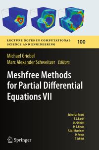 Book Cover for Meshfree Methods for Partial Differential Equations VII by Michael Griebel, Marc Alexander Schweitzer